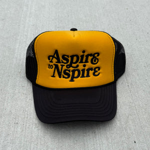 Black & Gold ”Aspire To Nspire” Trucker
