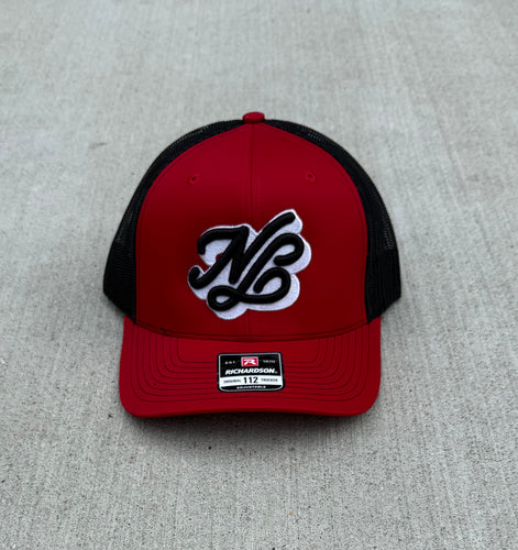 Red & Black “NB Cursive” Trucker